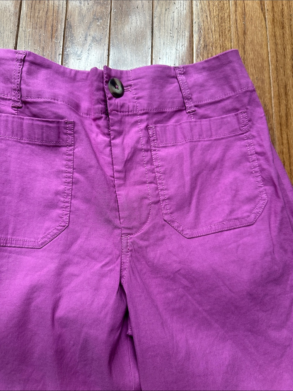 Maeve The Colette - Wide-Leg Cropped Pants in Bright Purple - Picture 3 of 5